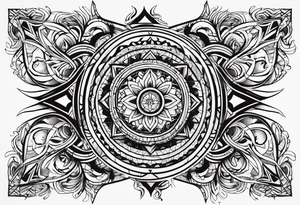 Tribal tattoo half sleeve tattoo idea