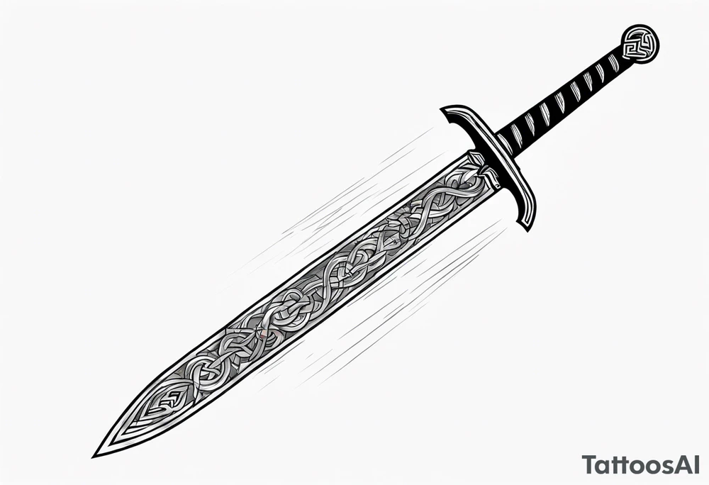 Viking sword Valhalla tattoo idea