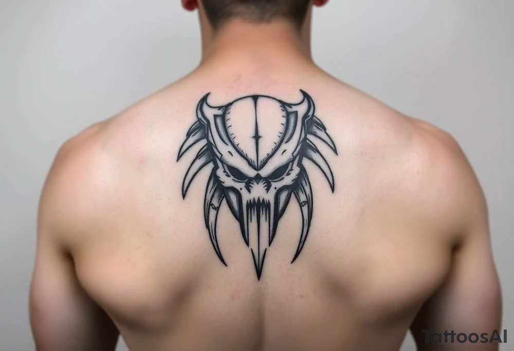 Predator mark simple tattoo idea