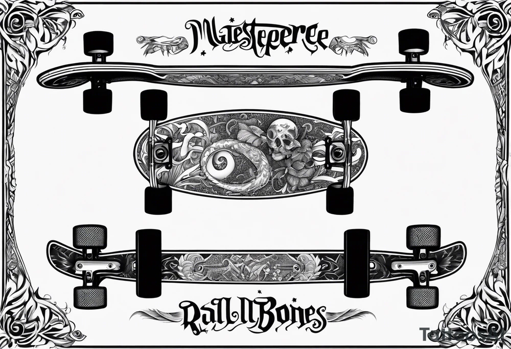 Powell Peralta OG Rat Bones Skateboard tattoo idea