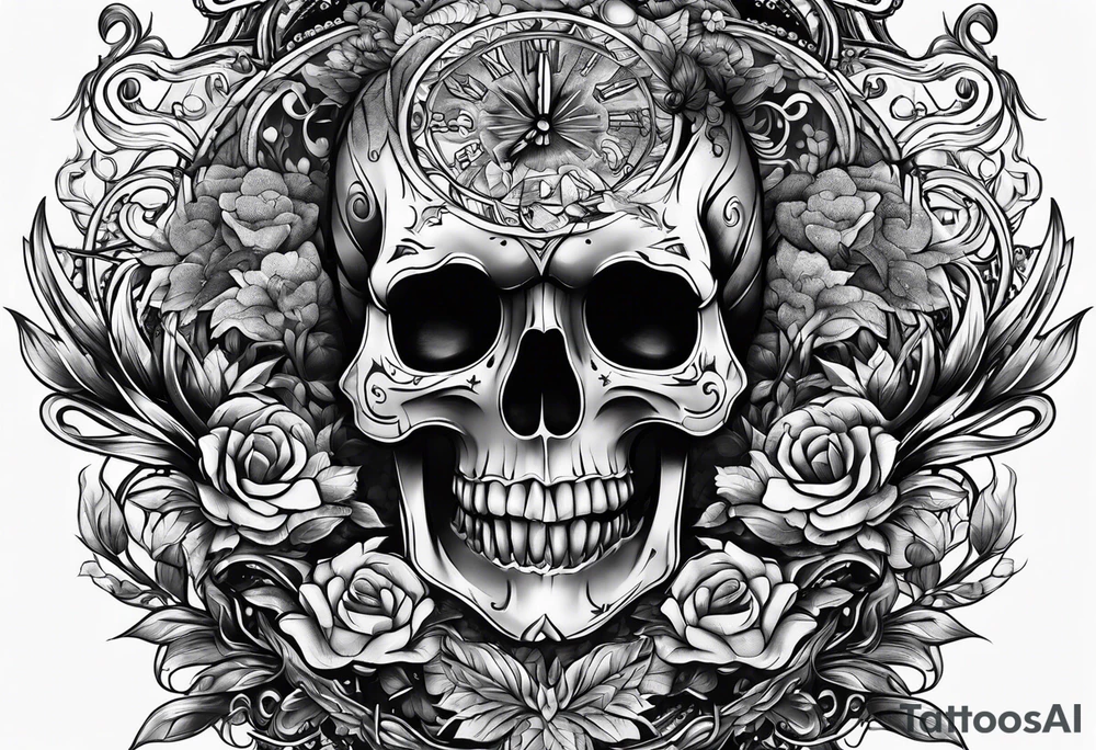 Dark time tattoo idea
