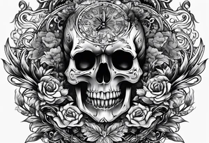 Dark time tattoo idea