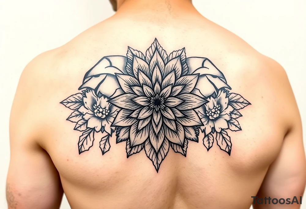 Elephant flowers mandala soft  on the arm tattoo idea