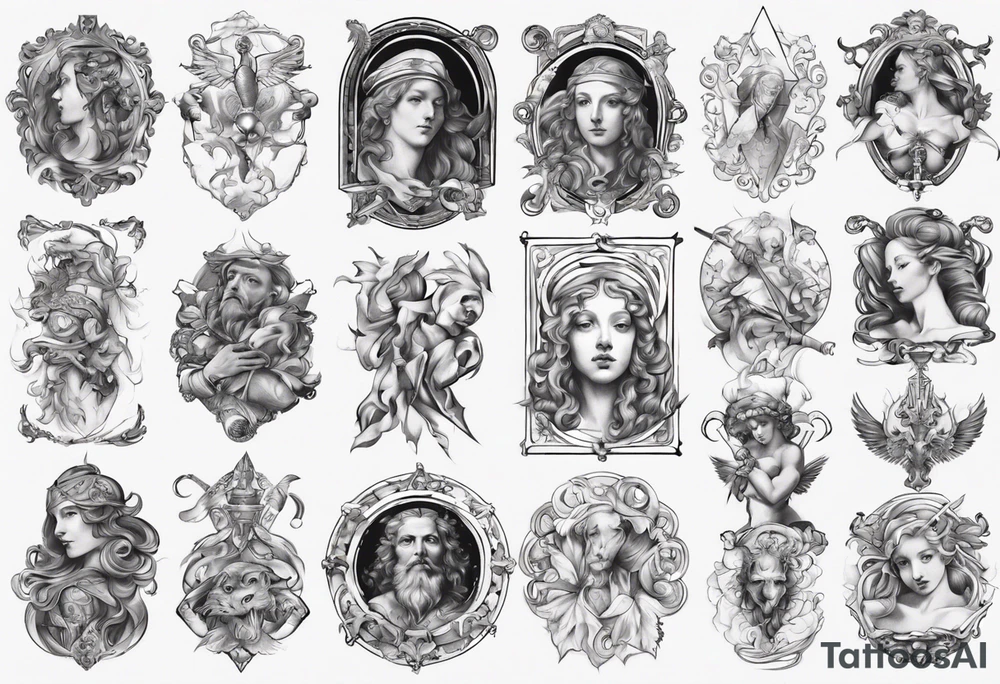 Renaissance artwork tattoo idea