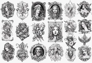 Renaissance artwork tattoo idea