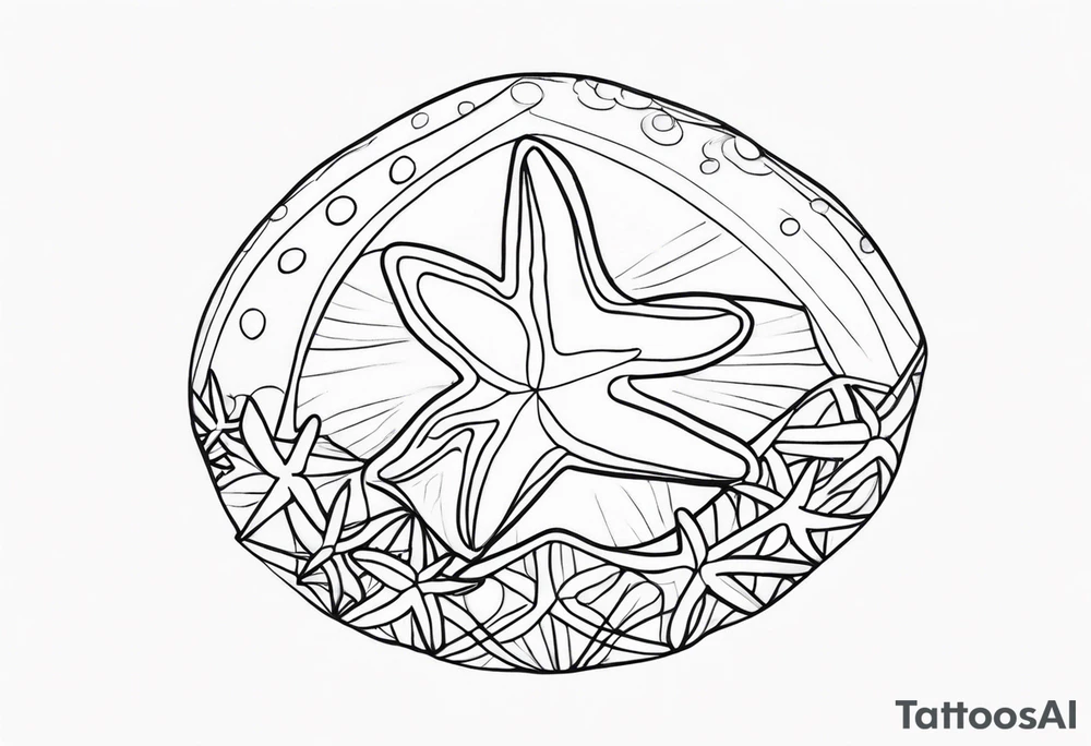 Dainty Shell/starfish wrist tattoo tattoo idea