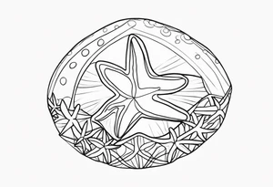 Dainty Shell/starfish wrist tattoo tattoo idea