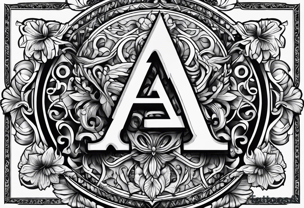 five letter a's tattoo idea