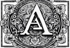 five letter a's tattoo idea