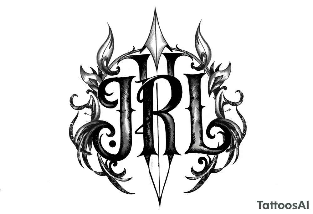 Monogram JRL tattoo idea