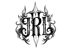 Monogram JRL tattoo idea