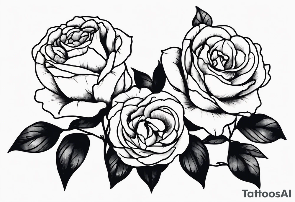 Zwei Rosen mit Leuchtturm tattoo idea