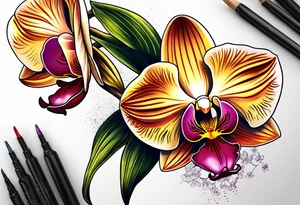 Orchid tattoo idea