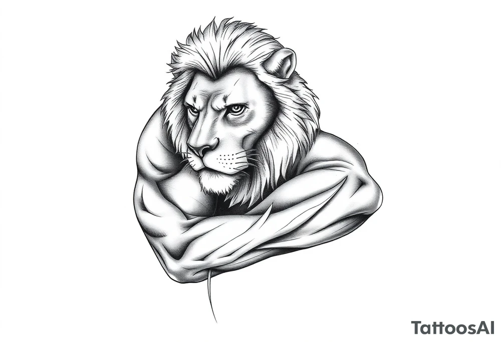 Leo who is hurt and trying to recover from addiction tattoo idea