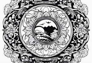 single maple tattoo idea