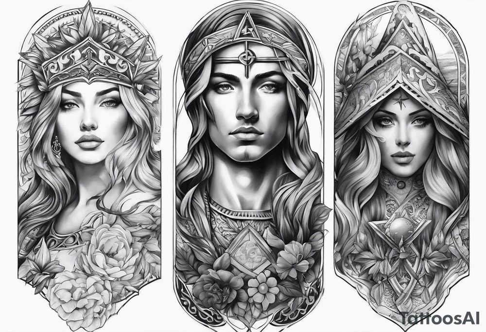 sleeves with Christian meaning tattoo idea