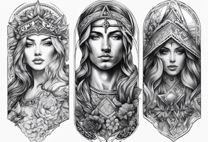 sleeves with Christian meaning tattoo idea