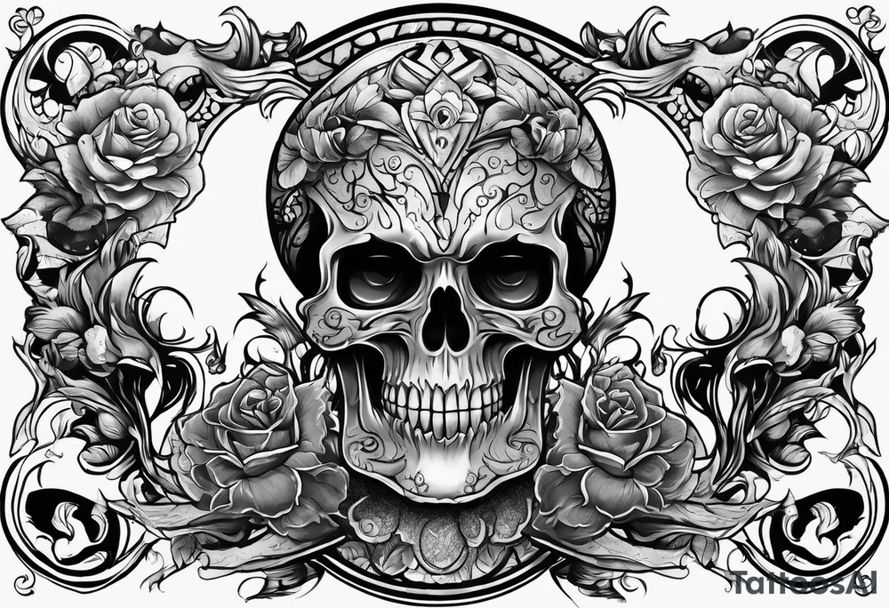 Beautiful body horror tattoo idea