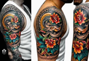 Chulapos in Madrid dancing a chotis tattoo idea