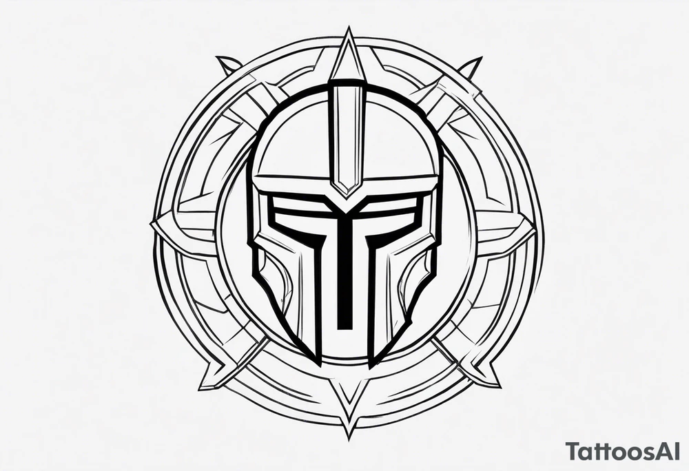 Ancient spartan symbol tattoo tattoo idea
