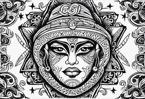 Puerto Rico, taino, coqui, garita, bandera de puerto rico tattoo idea