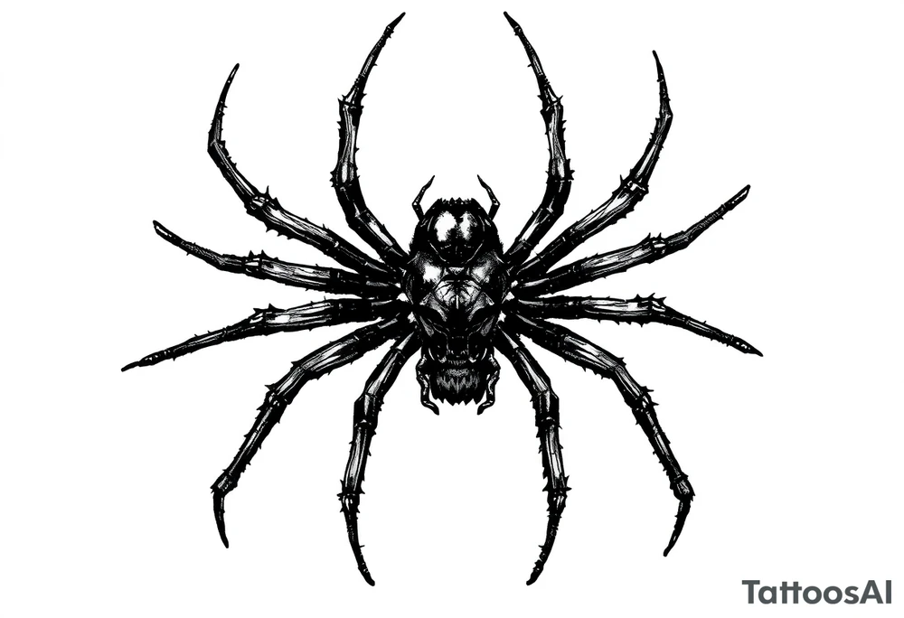 Spider tattoo idea