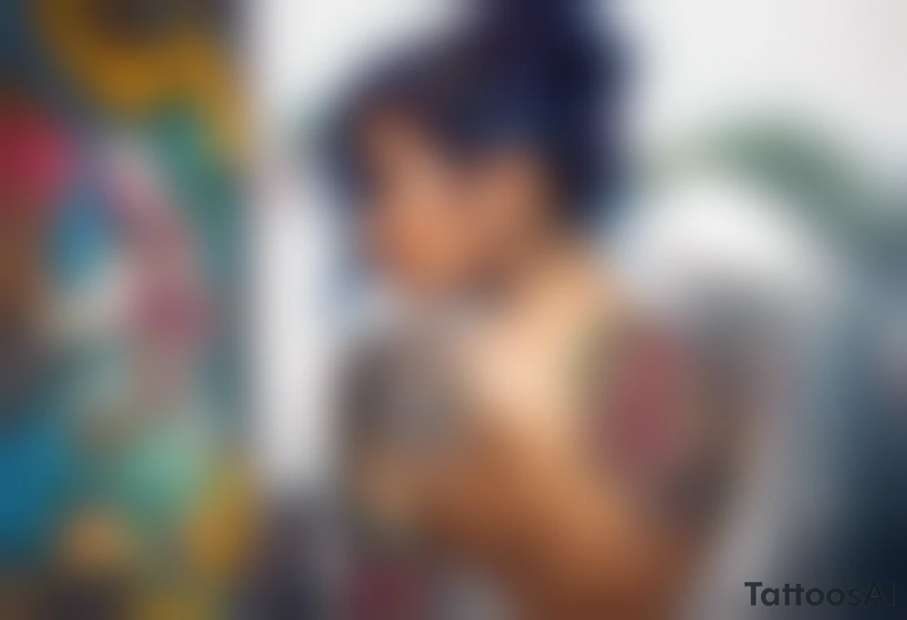 A lady reveals her boobs tattoo idea