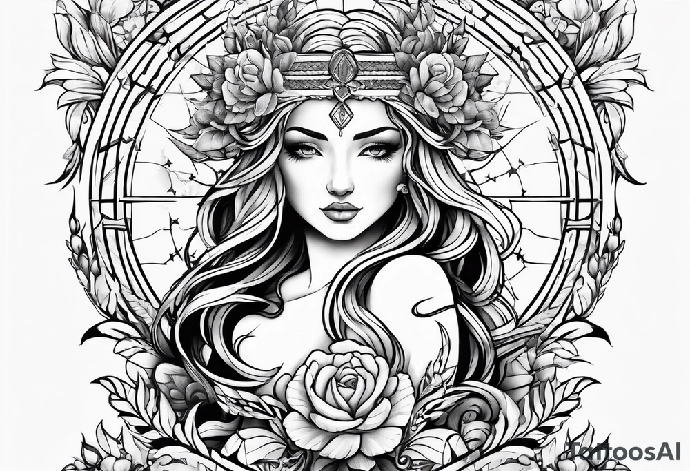 virgo zodiac tattoo idea
