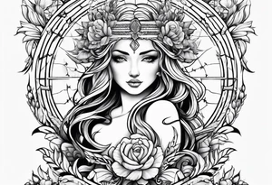 virgo zodiac tattoo idea