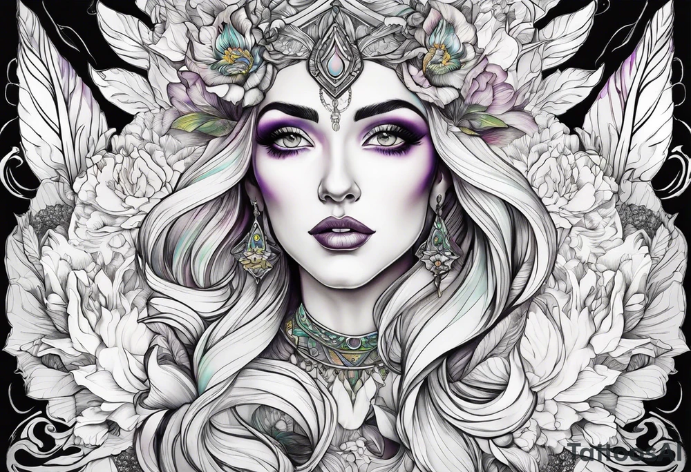 Goddess iris tattoo idea