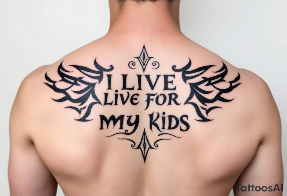 I live for my kids tattoo idea