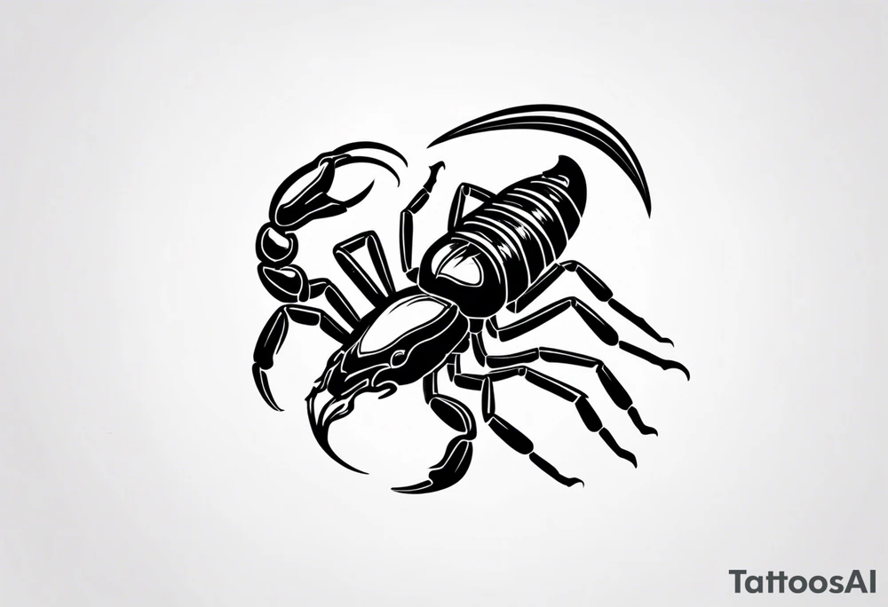 small scorpion tattoo idea