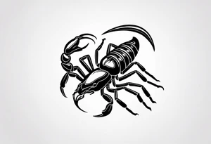 small scorpion tattoo idea