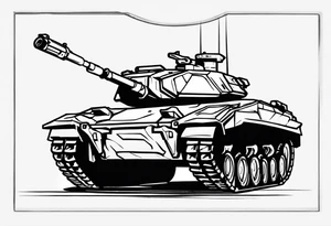 Small to medium sized tattoo of a halo 3 scorpion tank. Make sure you use the actual design of the halo 3 tank tattoo idea