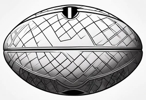 Rugby ball tattoo idea