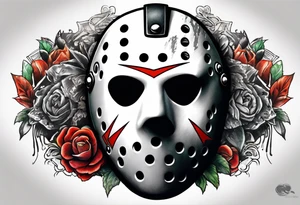 Friday the 13th mask, 13 in the mask tattoo idea