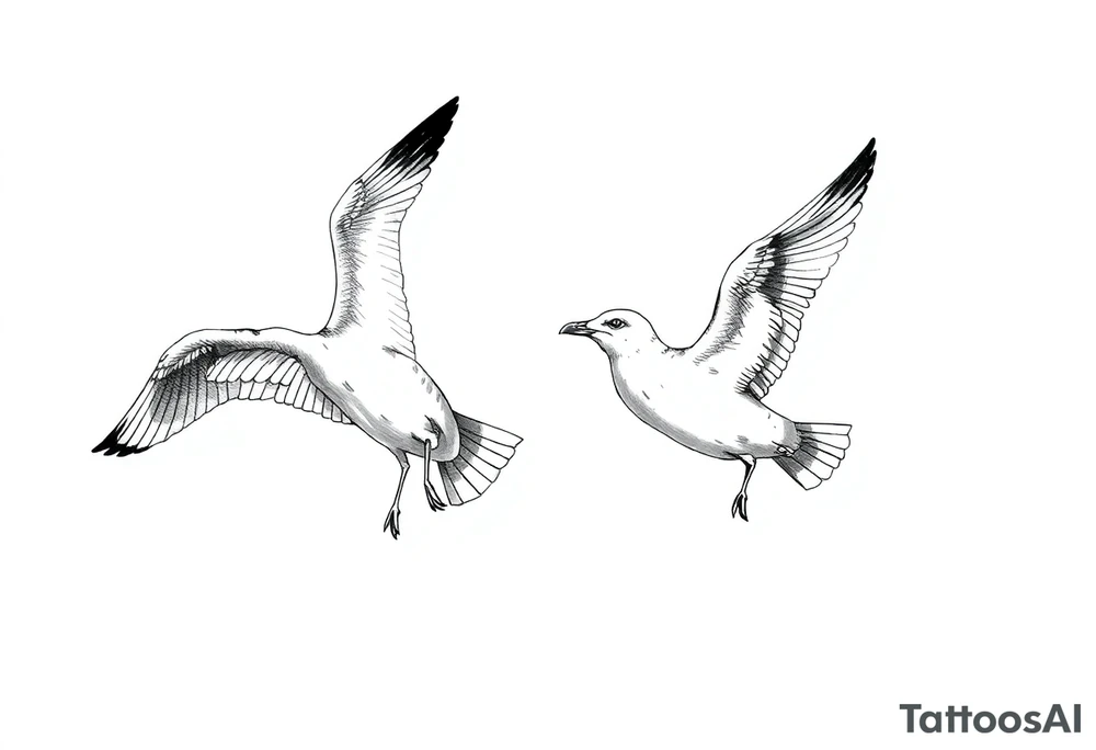 Seagulls tattoo idea