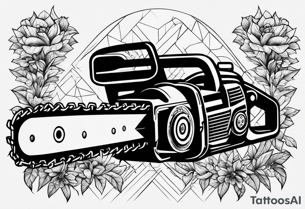 Chain saw tattoo idea
