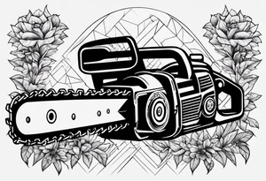 Chain saw tattoo idea