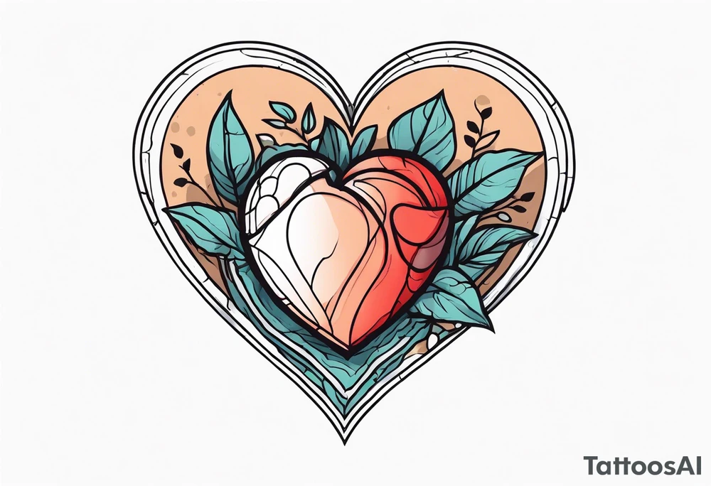 stone heart tattoo idea