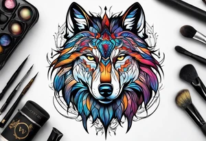 Wolf tattoo idea