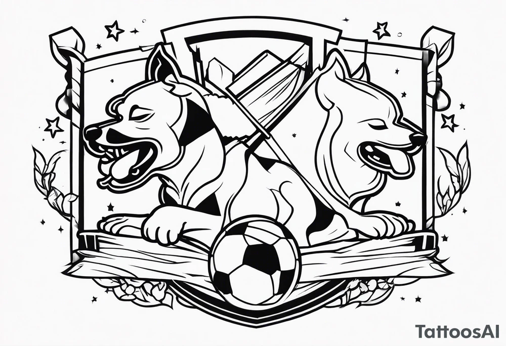 FOOTBALL
DOGS tattoo idea