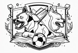 FOOTBALL
DOGS tattoo idea