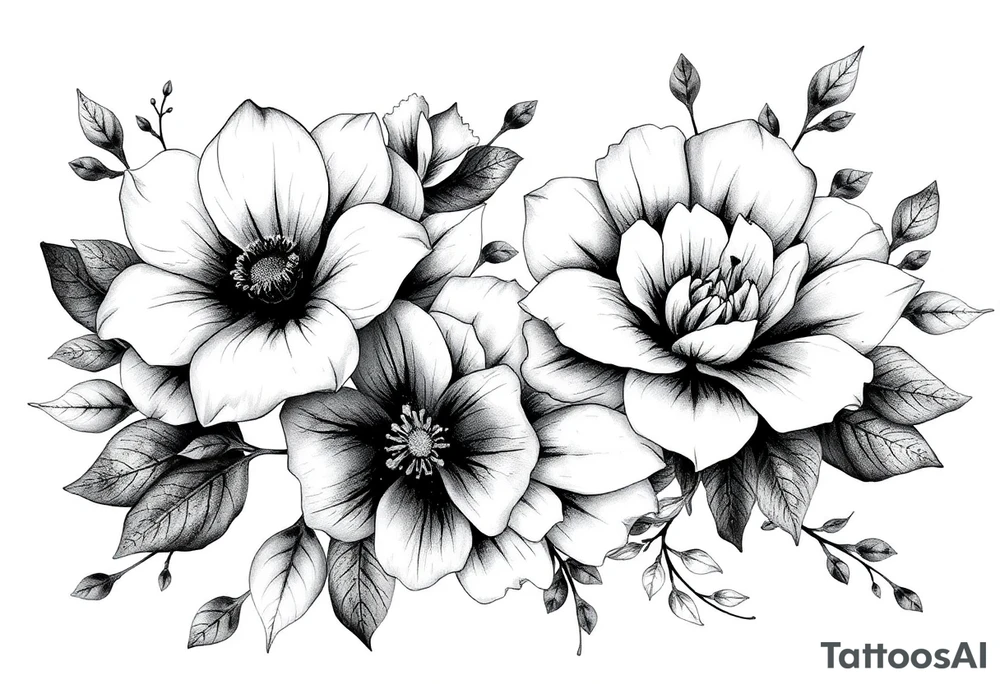 Flowers tattoo idea