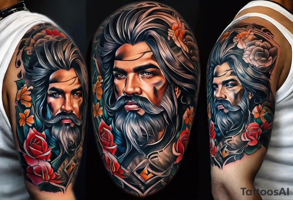 Name Honor going down arm tattoo idea