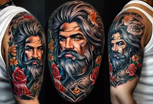 Name Honor going down arm tattoo idea