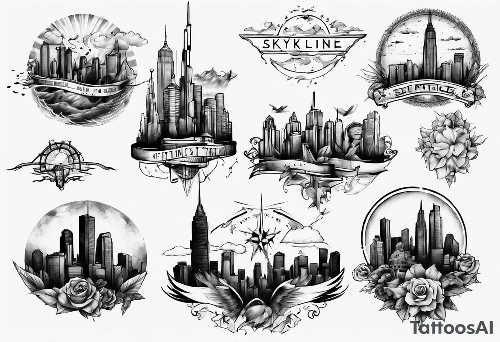 skyline tattoo idea