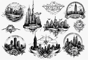 skyline tattoo idea
