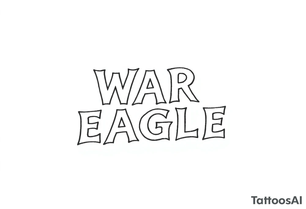 WAR EAGLE tattoo idea