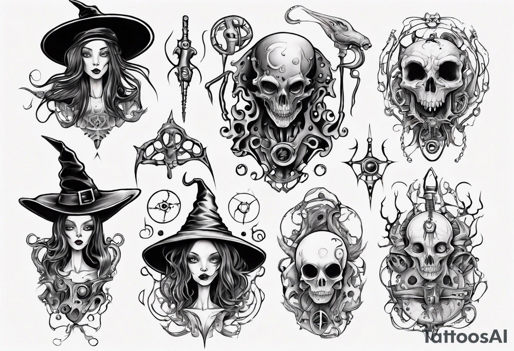 witch tattoo idea